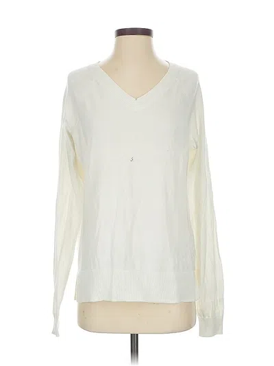 Pre-owned Lucky Brand Pullover Sweater In White