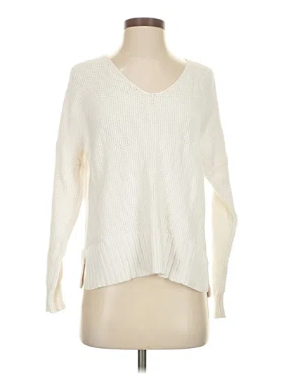 Pre-owned Lucky Brand Pullover Sweater In White