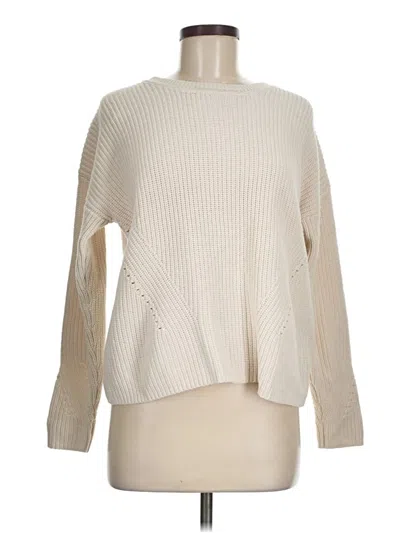 Pre-owned Lucky Brand Pullover Sweater In White