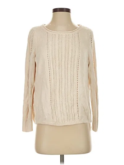 Pre-owned Lucky Brand Pullover Sweater In White