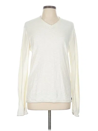 Pre-owned Lucky Brand Pullover Sweater In White