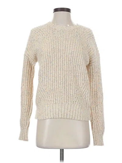 Pre-owned Lucky Brand Pullover Sweater In White
