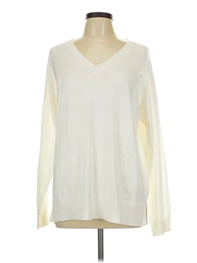 Pre-owned Lucky Brand Pullover Sweater In White