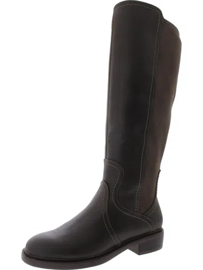 Lucky Brand Quenbe Womens Leather Tall Knee-high Boots In Brown