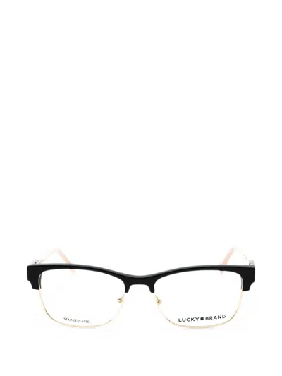 Lucky Brand Rectangle-frame Glasses In Black