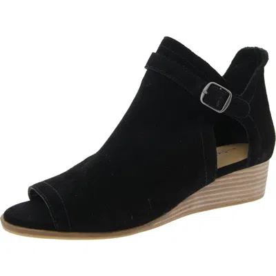 Lucky Brand Reemas Womens Suede Wedge Sandals In Multi