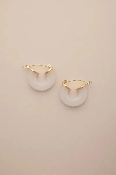 Lucky Brand Resin Hoop Earrings