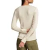 Lucky Brand Rib Button Front Henley In Tofu