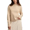 Lucky Brand Roll Neck Sweater In Neutral