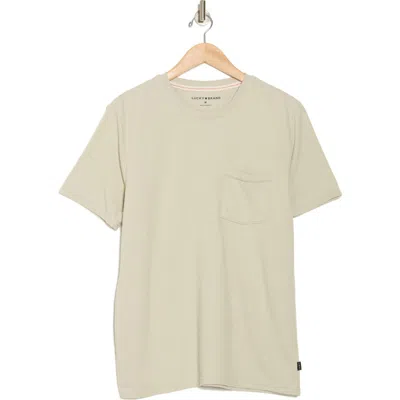 Lucky Brand Rolled Pocket T-shirt In Gray