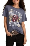 Lucky Brand Women's Athletic Rolling Stones Boyfriend T-shirt In Blue