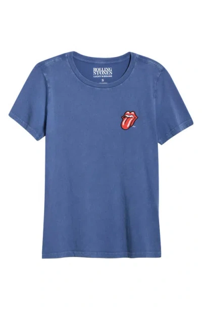 Lucky Brand Rolling Stones Cotton Graphic T-shirt In Blue