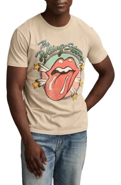 Lucky Brand Rolling Stones Stars Graphic T-shirt In Neutral