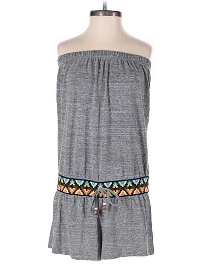 Pre-owned Lucky Brand Romper In Gray