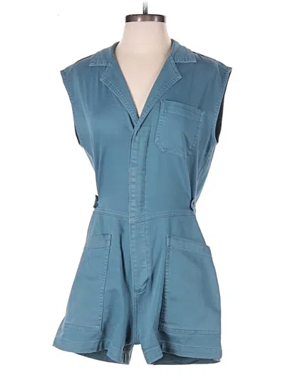Pre-owned Lucky Brand Romper In Teal