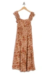 Lucky Brand Ruffle Strap Tiered Midi Sundress