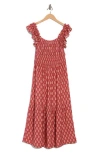 Lucky Brand Ruffle Strap Tiered Midi Sundress