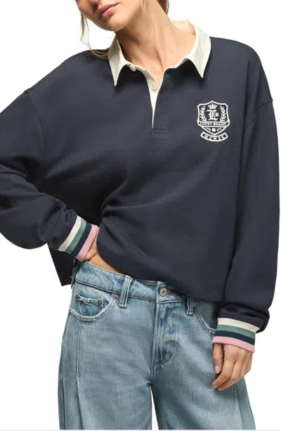 Lucky Brand Rugby Shirt In Black