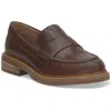 Lucky Brand Salima Womens Leather Block Heel Loafers In Multi