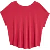 Lucky Brand Sandwash Short Dolman Sleeve Knit Top In Jester Red