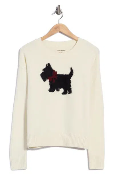 Lucky Brand Scottie Crewneck Sweater In Neutral