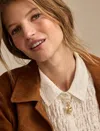 Lucky Brand Sea Charm Necklace In Gold