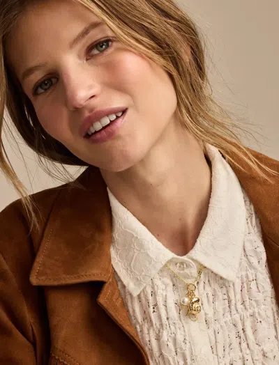 Lucky Brand Sea Charm Necklace In Gold