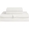 Lucky Brand Serene Slumber Cotton Sateen Sheet Set In White