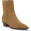 Lucky Brand Shakell Bootie In Olive Suede