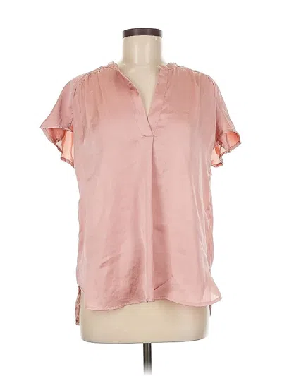 Pre-owned Lucky Brand Short Sleeve Blouse In Pink