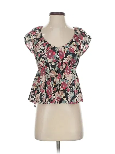 Pre-owned Lucky Brand Short Sleeve Blouse In Pink