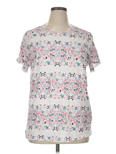 Pre-owned Lucky Brand Short Sleeve Blouse In Pink