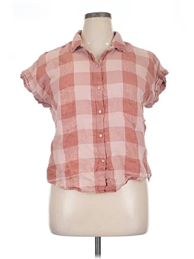 Pre-owned Lucky Brand Short Sleeve Blouse In Pink