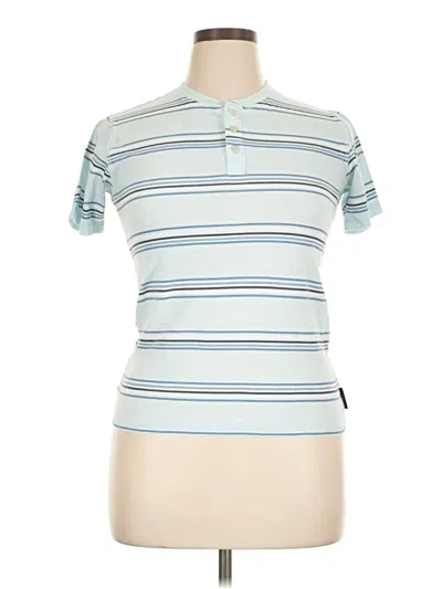 Pre-owned Lucky Brand Short Sleeve Polo Shirt In Blue