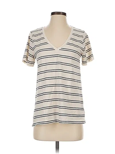 Pre-owned Lucky Brand Short Sleeve T-shirt In White