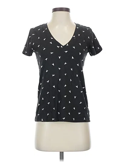 Pre-owned Lucky Brand Short Sleeve T-shirt In Black