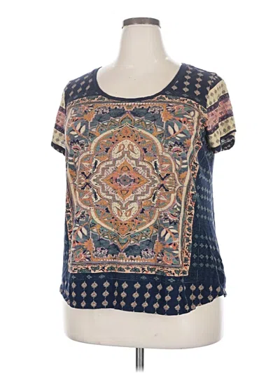 Pre-owned Lucky Brand Short Sleeve T-shirt In Blue