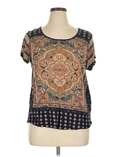 Pre-owned Lucky Brand Short Sleeve T-shirt In Blue