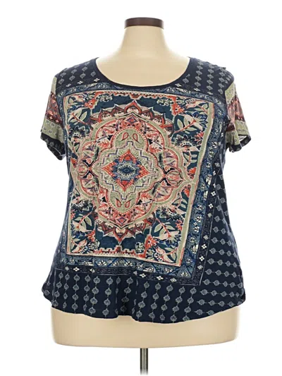 Pre-owned Lucky Brand Short Sleeve T-shirt In Blue