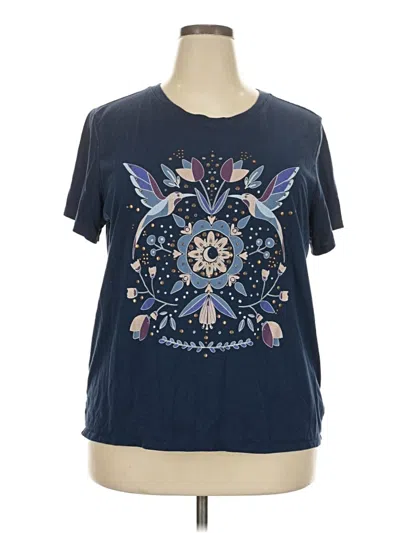 Pre-owned Lucky Brand Short Sleeve T-shirt In Blue