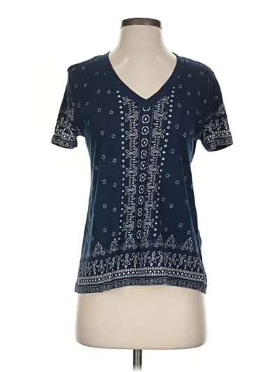 Pre-owned Lucky Brand Short Sleeve T-shirt In Blue