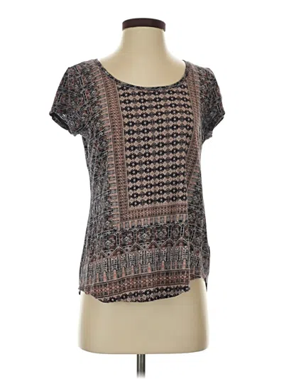 Pre-owned Lucky Brand Short Sleeve T-shirt In Brown