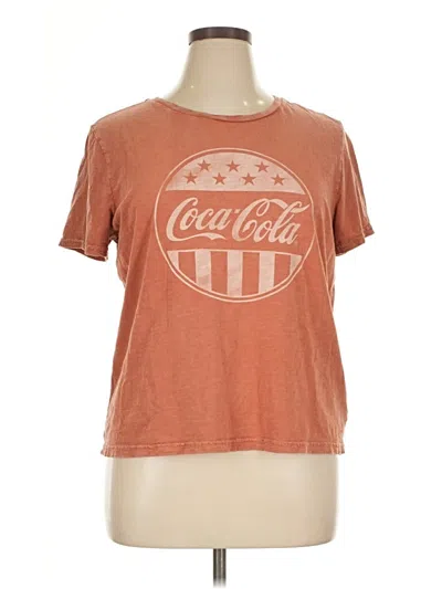 Pre-owned Lucky Brand Short Sleeve T-shirt In Brown