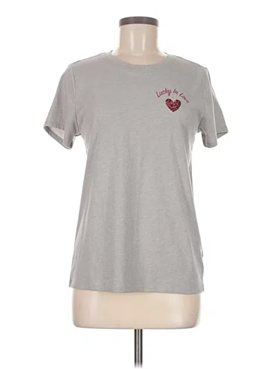 Pre-owned Lucky Brand Short Sleeve T-shirt In Gray