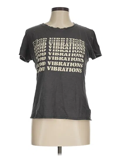 Pre-owned Lucky Brand Short Sleeve T-shirt In Gray