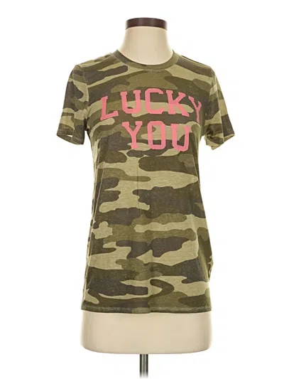 Pre-owned Lucky Brand Short Sleeve T-shirt In Green