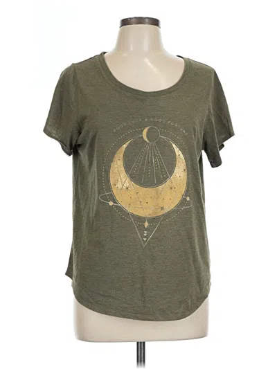 Pre-owned Lucky Brand Short Sleeve T-shirt In Green