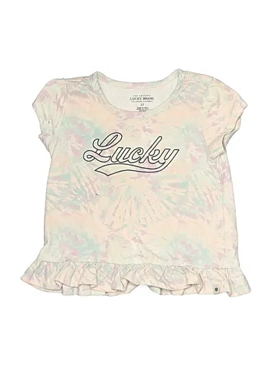 Pre-owned Lucky Brand Kids' Short Sleeve T-shirt In Ivory
