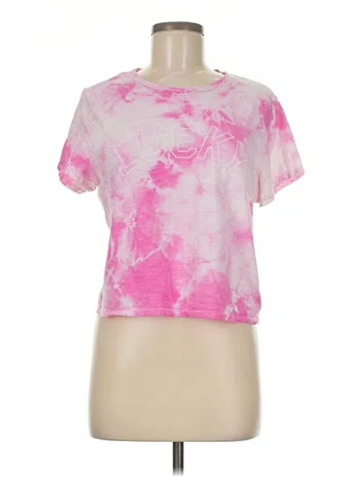 Pre-owned Lucky Brand Short Sleeve T-shirt In Pink