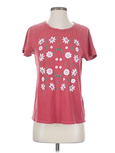 Pre-owned Lucky Brand Short Sleeve T-shirt In Pink